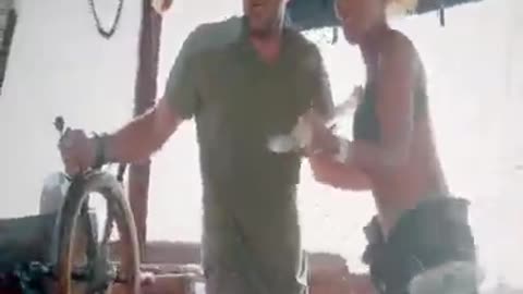 Angry Shark Attacks sailors