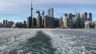Icebreaker in Toronto, Lake Ontario
