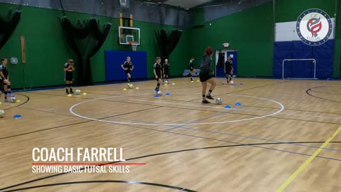 COACH FARRELL SHOWING BASIC FUTSAL SKILLS PART 1