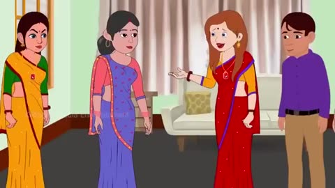 डराने वाली बहू - Hindi Cartoon - Saas bahu stories - Story in hindi - Bedtime story