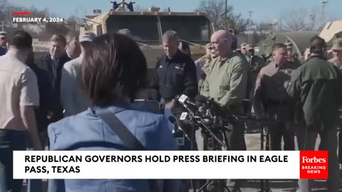 BREAKING NEWS: Texas Gov. Greg Abbott & More GOP Governors Blasts Biden Border Policy In Eagle Pass