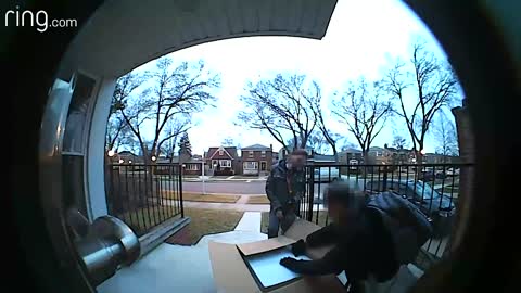 Package thieves stopped by Ring Video Doorbell