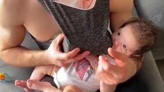 Father Tries to Fool Baby Boy