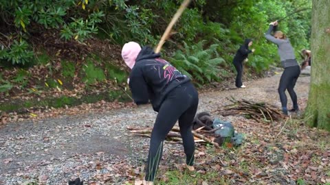 Liberal women spend $4,000 to bash sticks on the ground and scream at a ‘Rage Ritual Retreat.’