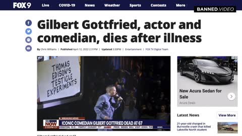 Comedian Gilbert Gottfried Dies Five Months After Revealing Being Fully Vaxinated And Boosted