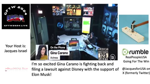 MMA Fighter-Actress Gina Carano Interview With Glenn Beck-Suing Disney with Elon Musk Support