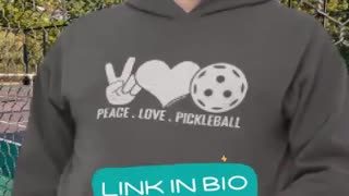 Peace, Love, Pickleball Hoodie | Retro Pickleball Apparel