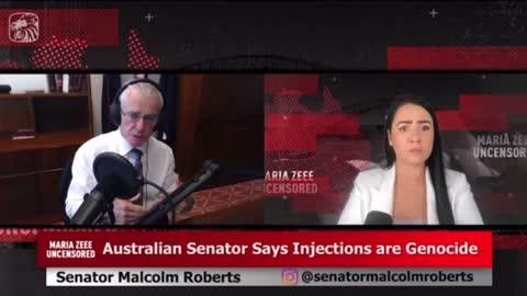 Australian Senator Malcolm Roberts says injections are Genocide