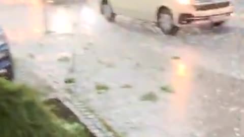 Hailstorm Pummels Bavarian Town