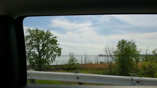 Drive along lake Erie from Sandusky Ohio