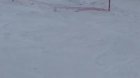 Back flip over red red plastic fence fail