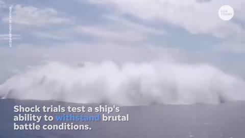 US Navy tests aircraft carrier with massive explosion