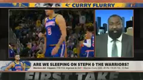 Steph Curry's 45-point night has Stephen A. thinking FINALS for the Warriors 🏀 | First Take