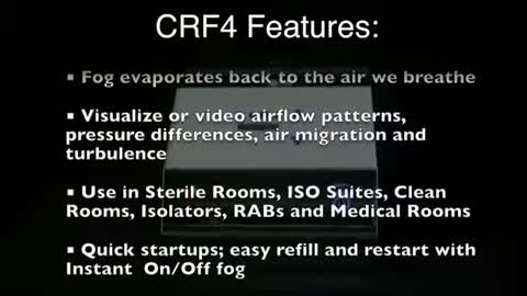 CRF4 Portable Cleanroom Fogger from Applied Physics