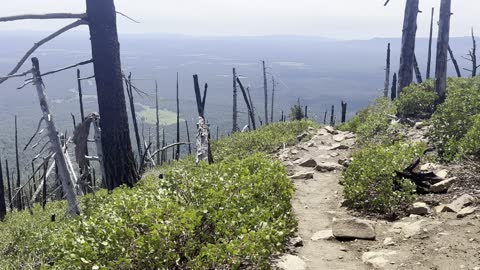 Descending from the Summit of Black Butte Trail – Central Oregon – 4K