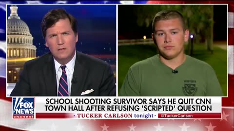 Tucker Carlson: School shooting survivor, "CNN told me to stick to script" (Feb 22, 2018)