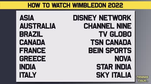 How to Watch Wimbledon 2022 Live Online | Tennis Talk News