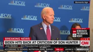 Biden: ‘I’m Going To Build on the Squeaky Clean Transparent Environment We Had’