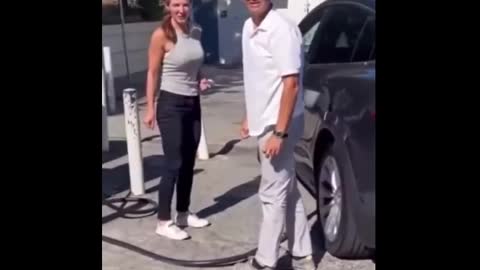 This Is The World We Live In Today - Couple Tries To Put Propane In Their Tire.
