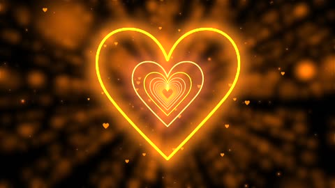 426. Neon Lights Love Heart Tunnel🧡Neon Heart