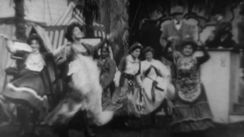 Spanish Dancers At The Pan-American Exposition (1901 Original Black & White Film)