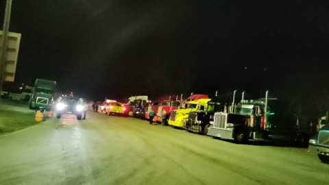 People's Convoy Hagerstown Maryland USA 3.6.2022 more trucks & cars than ever w tts support freedom