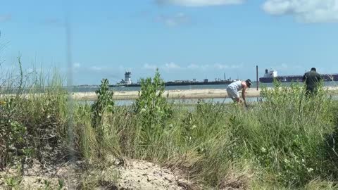 EAST BEACH GALVESTON ISLAND TEXAS USA