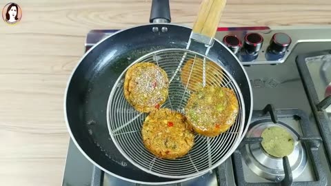 Aloo ki Tikki recipe I صرف آلو اور کم تیل کے ساتھ ب