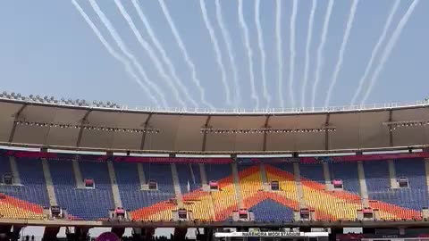 IND VS AUS : NARENDRA MODI STADIUM, AHEMDABA Air ShowD