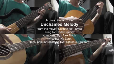 Guitar Learning Journey: Unchained Melody with vocals (cover)