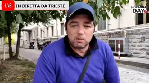 23 ottobre 2021 - Messaggio di #Stefano Puzzer alle piazze, dopo l'incontro con Patuanelli.