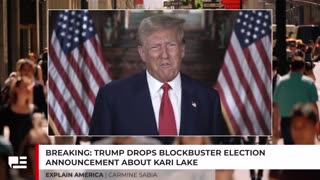 Trump Drops Blockbuster Election Announcement About Kari Lake