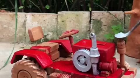 ठ ठ 😂Wood toy ~ mini wood toy - woodworking art skill_ wood _ hand crafts _ #shorts