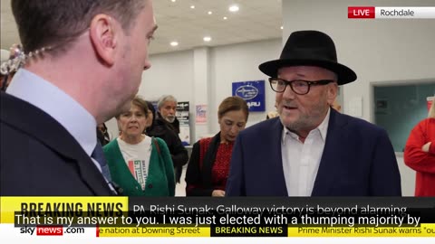 George Galloway: 'I despise the prime minister'