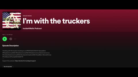 I'm with the Truckers ((The first update from traveling with the Freedom\People's Convoy))