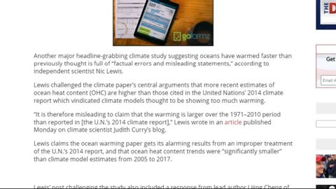 Another Global Warming Study Falls Apart