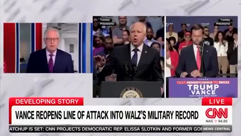 CNN Finally Fact-Checks Tim Walz's Military Record, Egregious Lies: 'No Evidence'