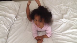 Blasian Baby Sister Bounces Up To Tune Radio!