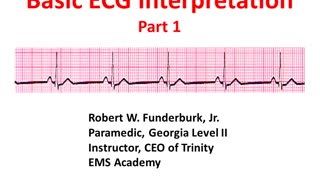 Basic EKG Interpretation Part 1