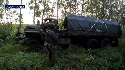 La secuencia completa de una emboscada de soldados chechenos