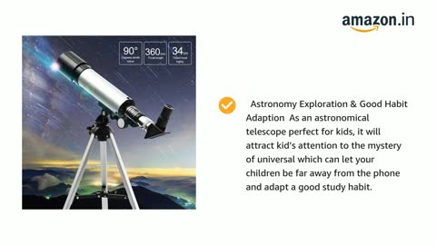 Telescope 90X Zoom HD Focus Astronomical Telescope Refractor