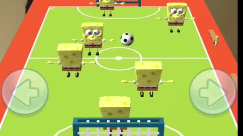 SpongeBob playing Soccer/Football.