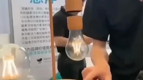 Demonstration of the perfect combination of magnetic levitation and electromagnetic induction.