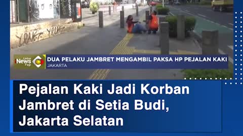 Pejalan Kaki Jadi KorbanJambret di Setia Budi, Jakarta Selatan