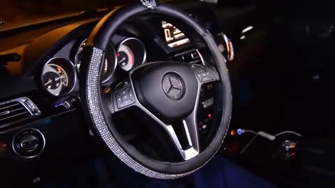 Car steering wheel handle set Four seasons universal really cute feminine cartoon leather anti-slip
