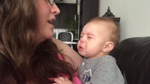 When Mom Sings Opera! Baby Gets Emotional