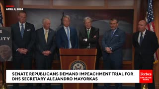 FIERY MOMENT John Kennedy Snaps At Reporter As GOP Senators Call For Mayorkas Impeachment Trial