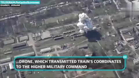 On Cam: Russia's Skat 350M Drone Spots Ukraine's Train Carrying Fuel, Jets Turn It Into Fireball