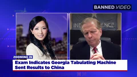 Exam indicates Georgia Tabulating Machine Sent results to CHINA