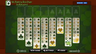 St. Patrick's Day Solitaire card games